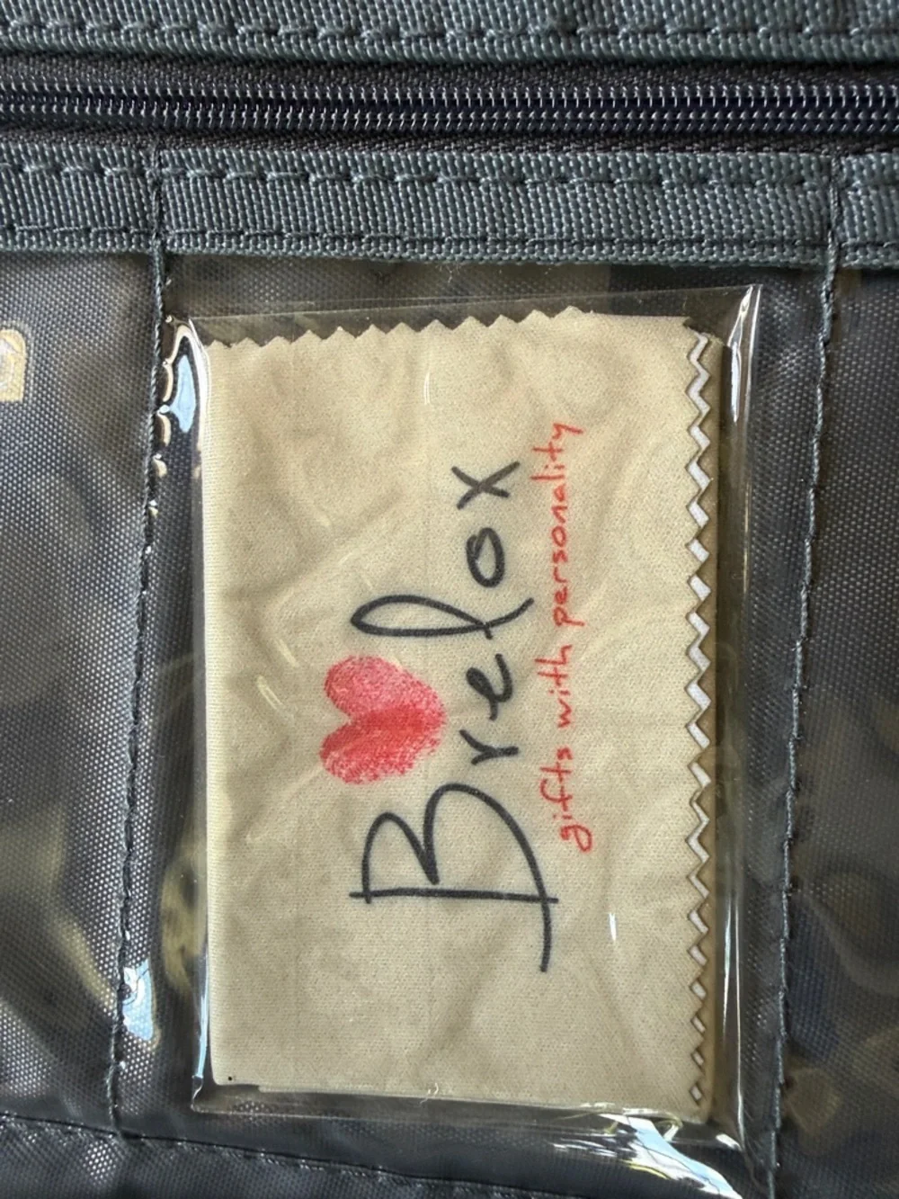 BRELOX ladies travel bag NWOT Navy and white mini compartments